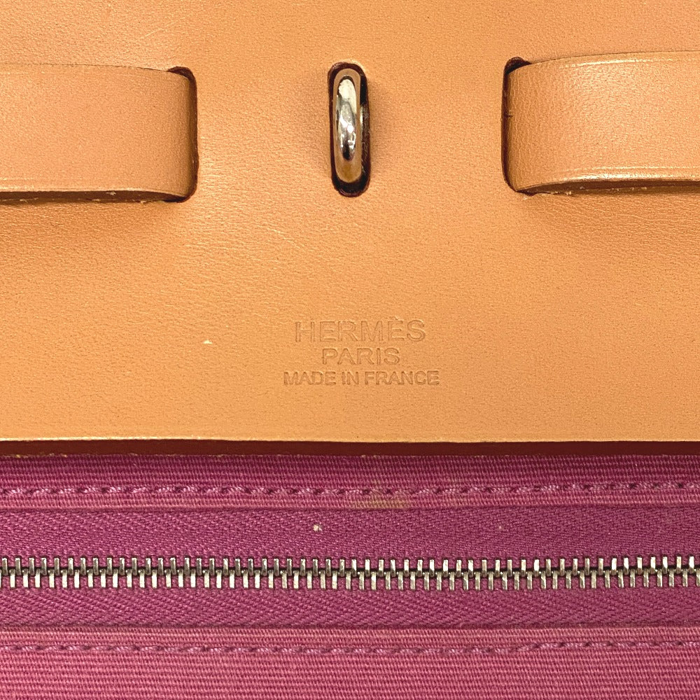 HERMES Handbag canvas pink Herbag zip cabin