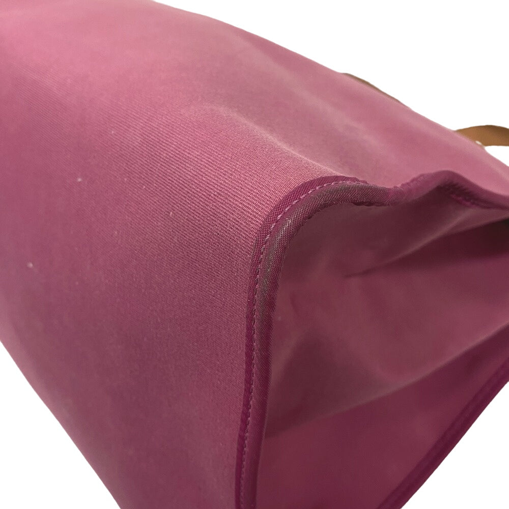 HERMES Handbag canvas pink Herbag zip cabin