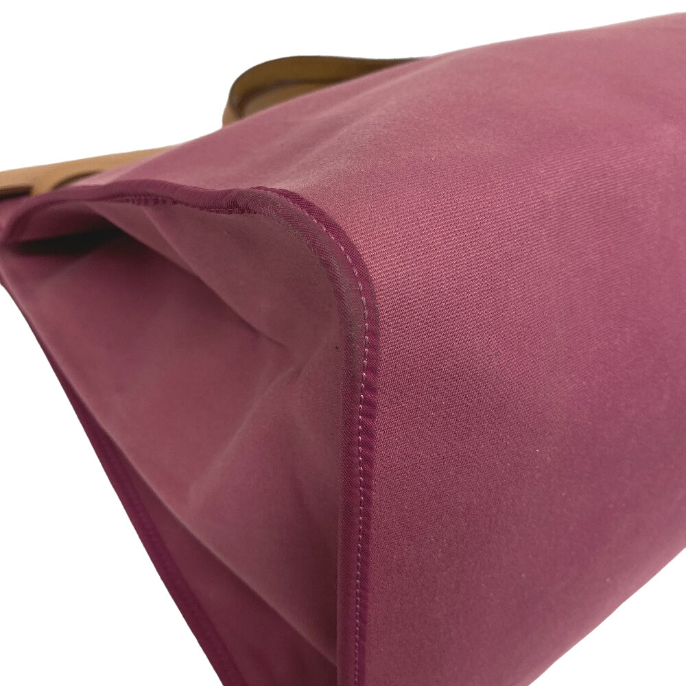 HERMES Handbag canvas pink Herbag zip cabin