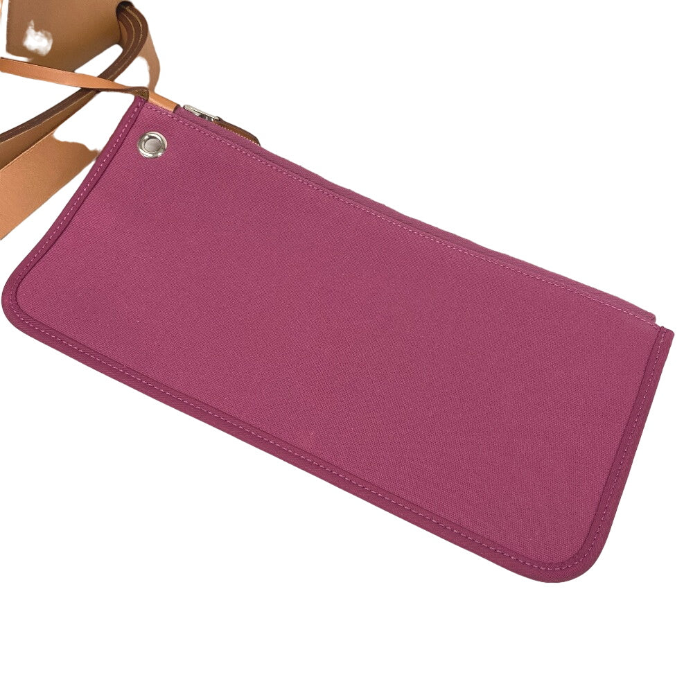 HERMES Handbag canvas pink Herbag zip cabin