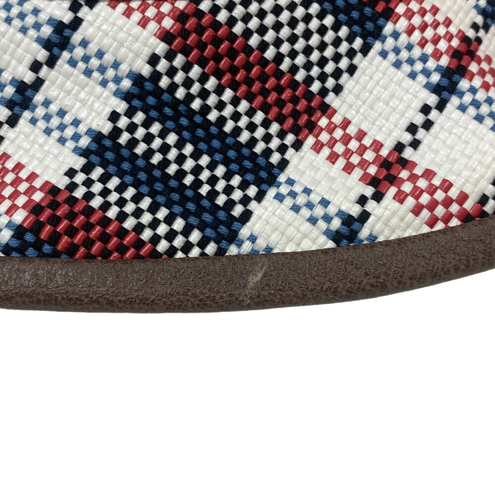 GUCCI hat 660155 straw multicolor check L
