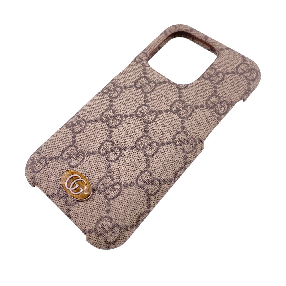 GUCCI iPhone case 753610 PVC beige GG Supreme