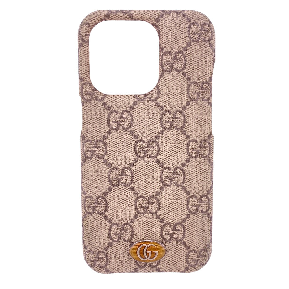 GUCCI iPhone case 753610 PVC beige GG Supreme