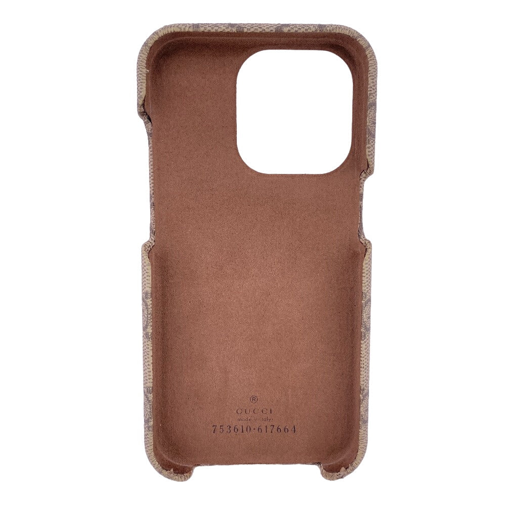 GUCCI iPhone case 753610 PVC beige GG Supreme