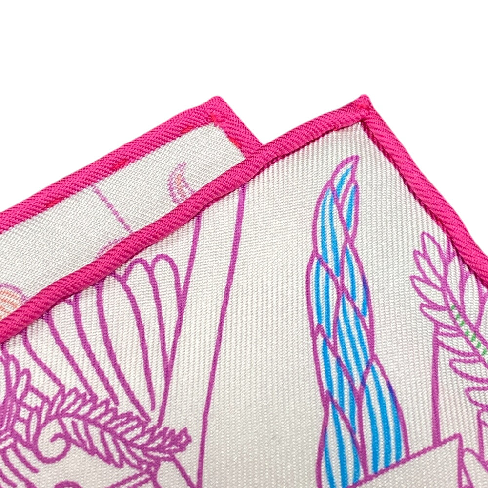 HERMES scarf silk pink Animapolis Animapolis Carre90