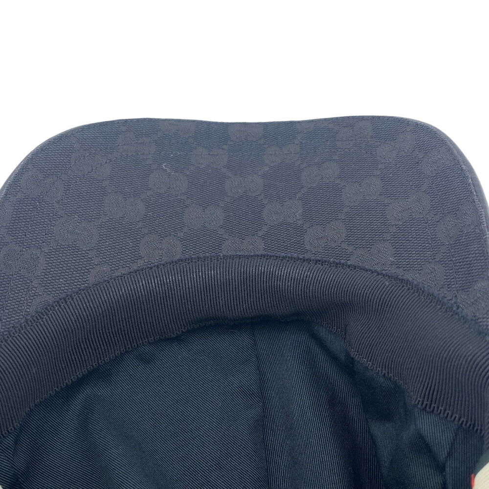 GUCCI cap 200035 Cotton, Polyester black GG canvas S/57