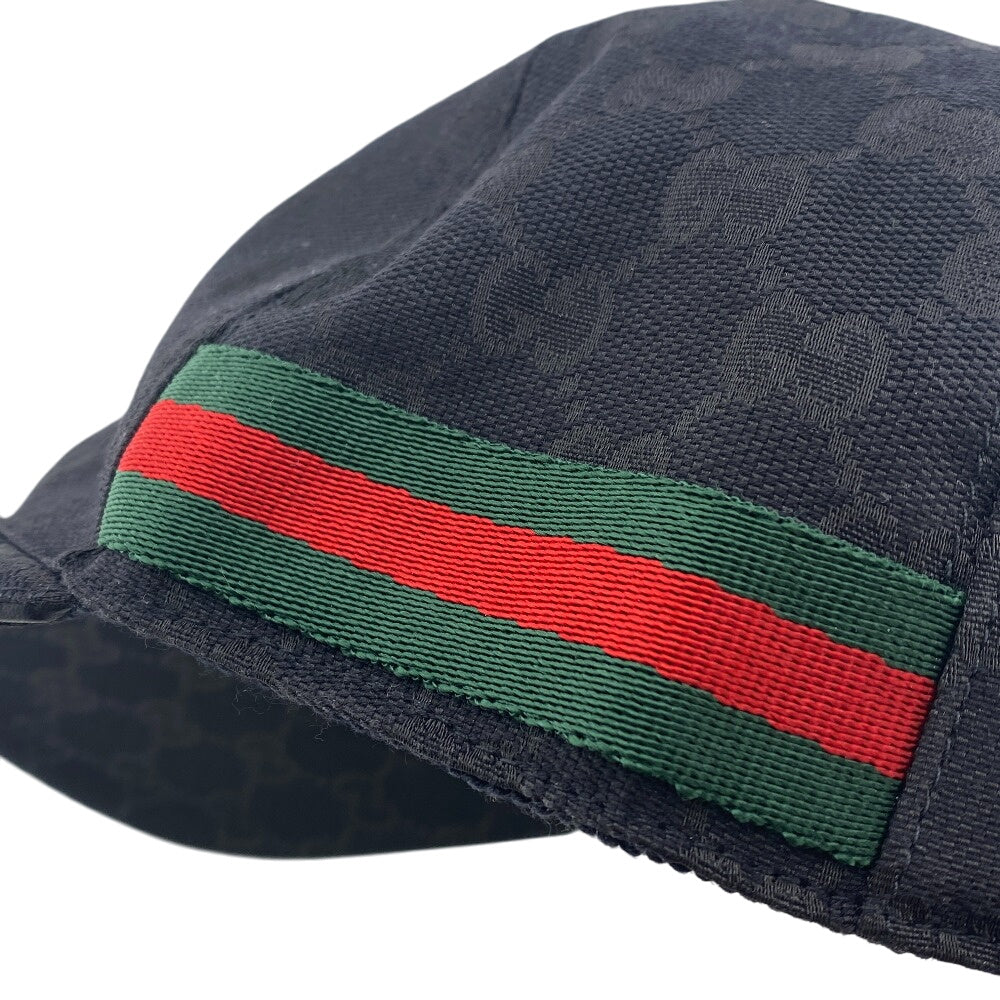 GUCCI cap 200035 Cotton, Polyester black GG canvas S/57