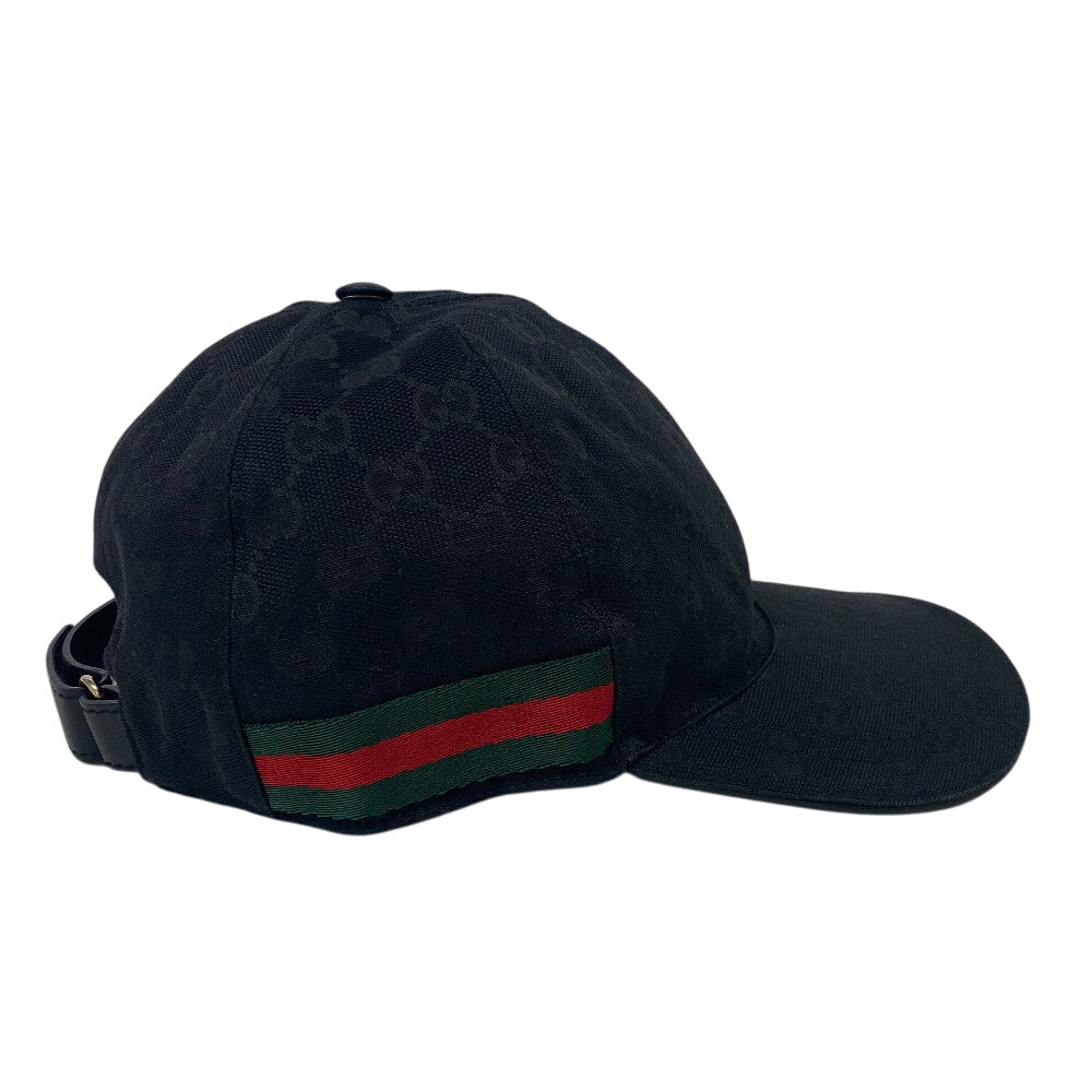 GUCCI cap 200035 Cotton, Polyester black GG canvas S/57