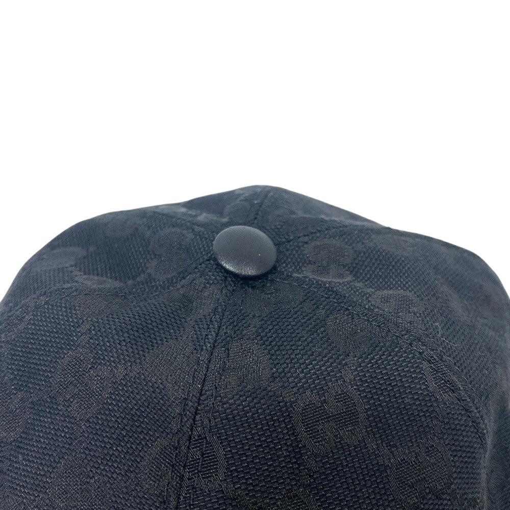 GUCCI cap 200035 Cotton, Polyester black GG canvas S/57
