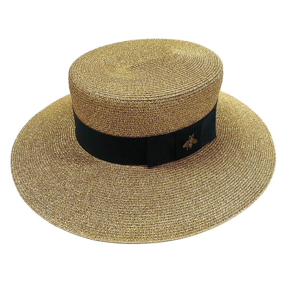 GUCCI hat Metal, Nylon gold Bee L 58