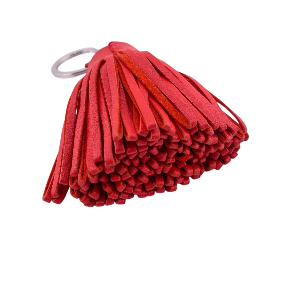 HERMES key ring leather Red Anjou Miro Carmen