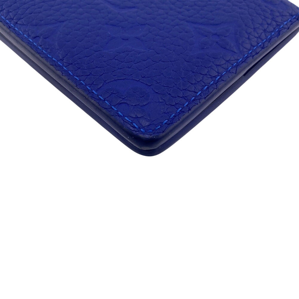 LOUIS VUITTON Bifold Wallet Ｍ80590 Monogram blue Monogram Portefeuille