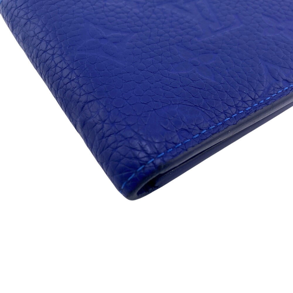 LOUIS VUITTON Bifold Wallet Ｍ80590 Monogram blue Monogram Portefeuille