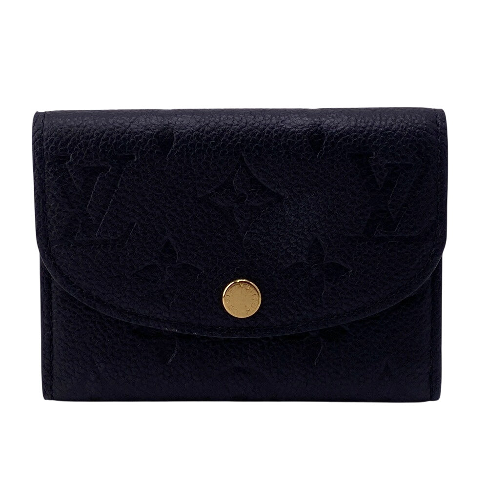 LOUIS VUITTON Coin case M81455 leather black Monogram Porto Monero Zari