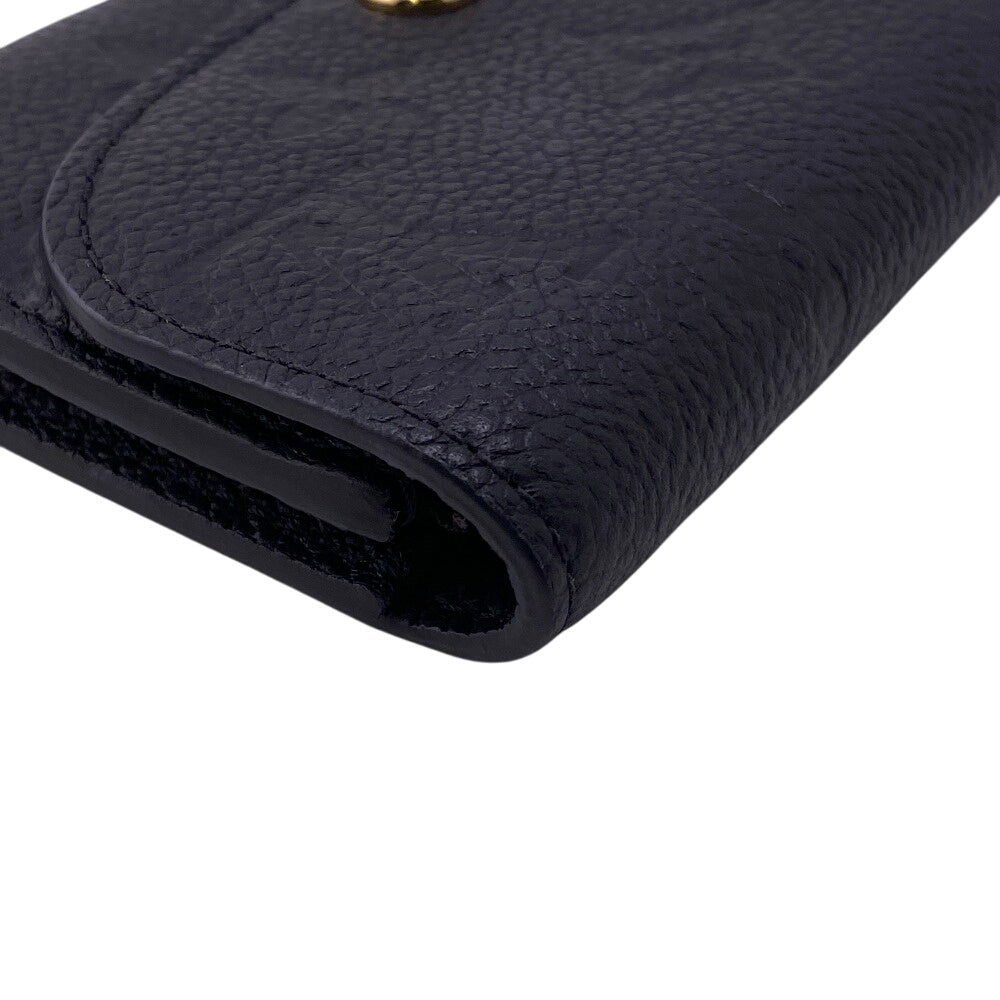 LOUIS VUITTON Coin case M81455 leather black Monogram Porto Monero Zari