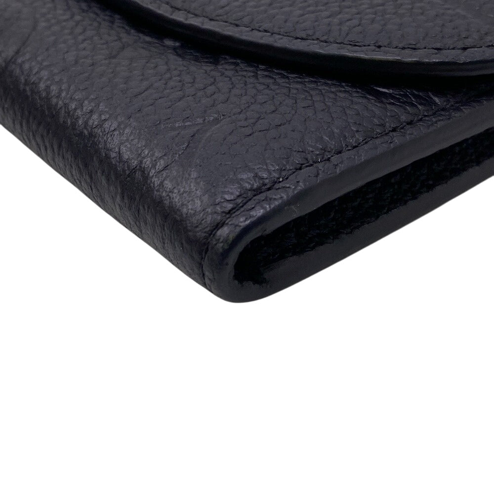 LOUIS VUITTON Coin case M81455 leather black Monogram Porto Monero Zari