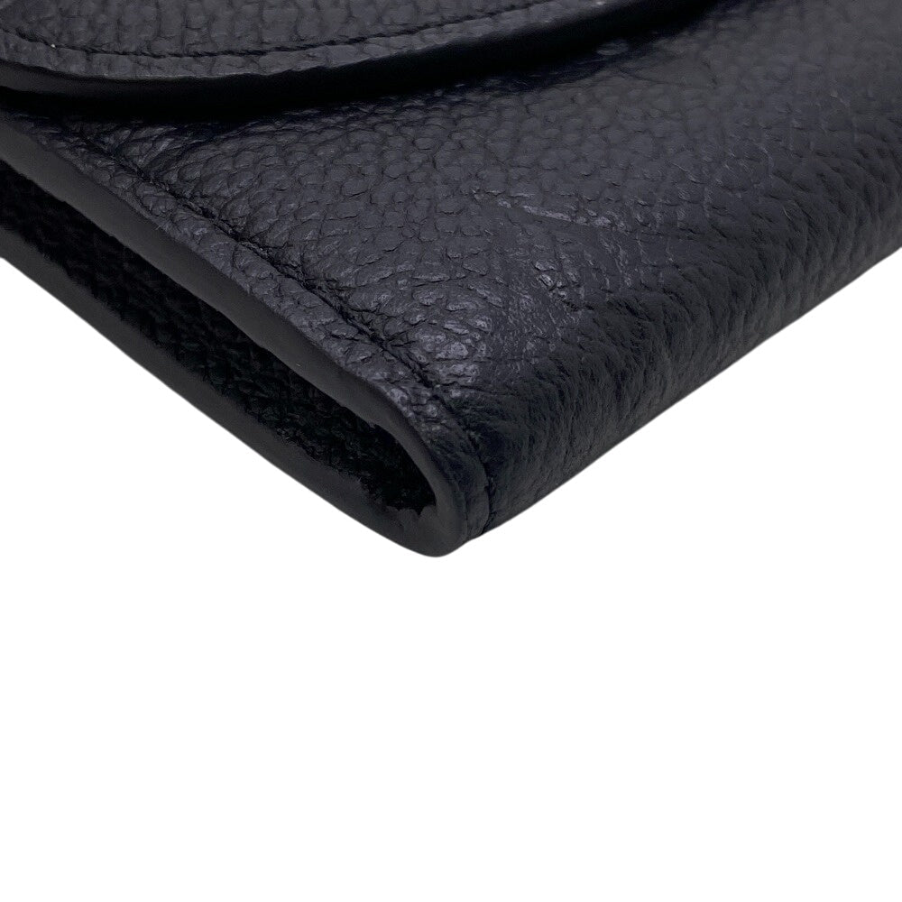 LOUIS VUITTON Coin case M81455 leather black Monogram Porto Monero Zari