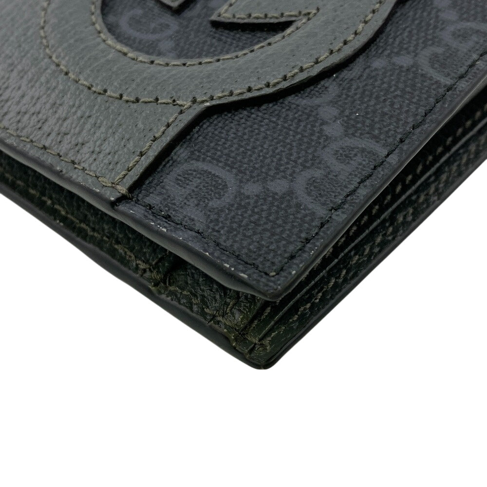 GUCCI Bifold Wallet 701417 Canvas, Leather black GG Supreme Coin wallet