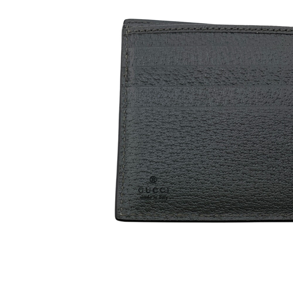 GUCCI Bifold Wallet 701417 Canvas, Leather black GG Supreme Coin wallet