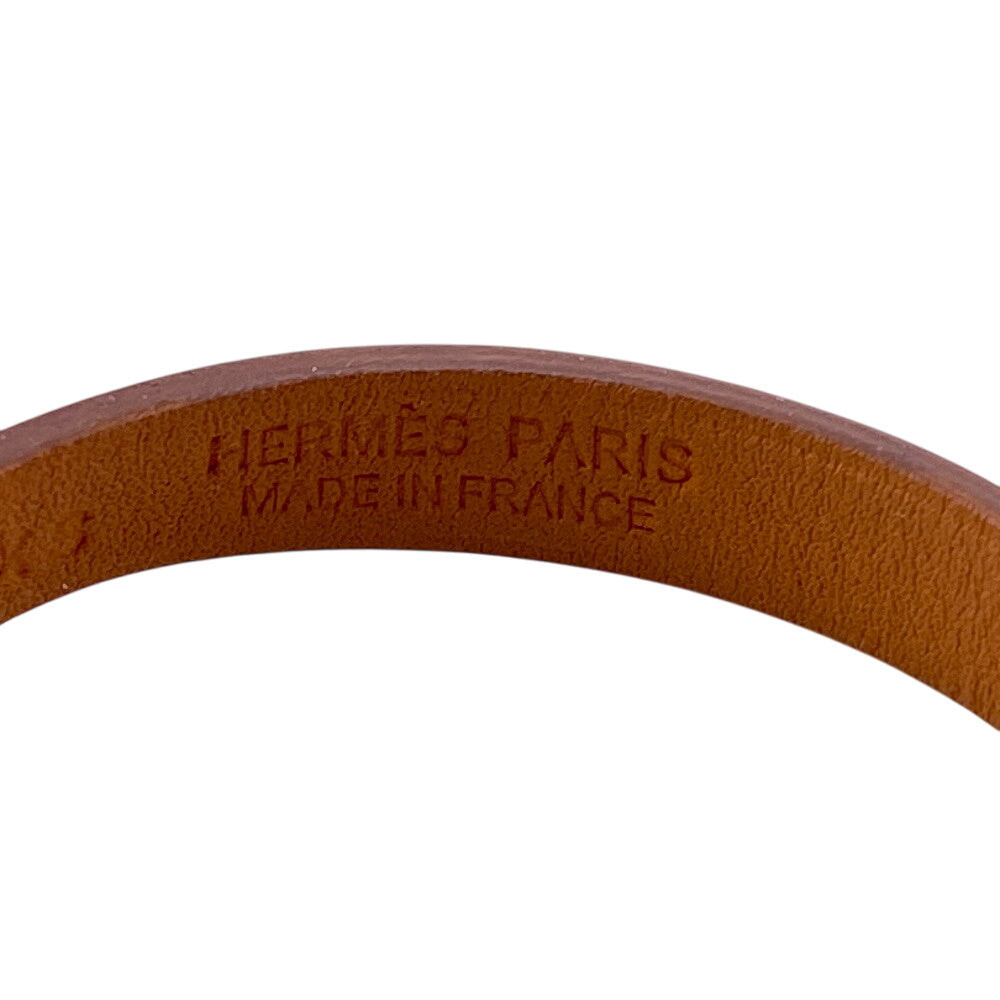 HERMES bracelet leather Red reval mini XS