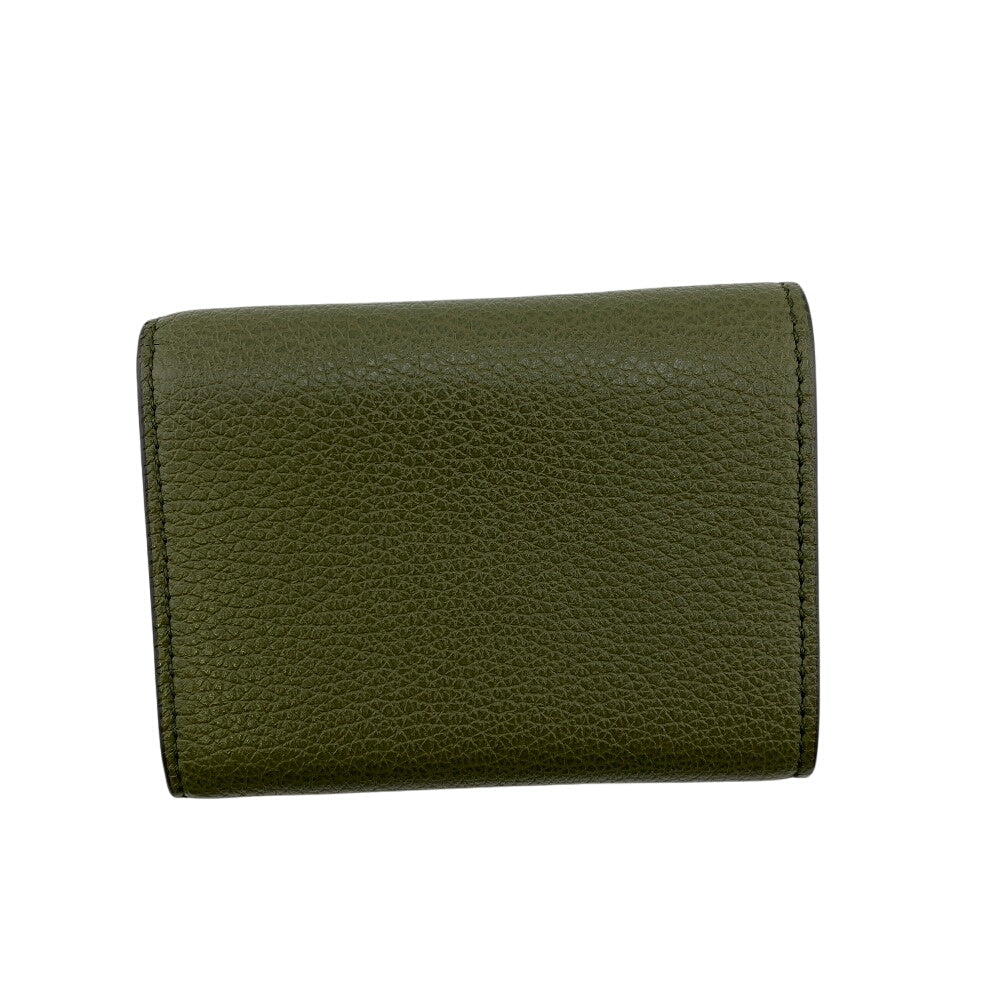 GUCCI Tri-fold wallet 736151 leather green