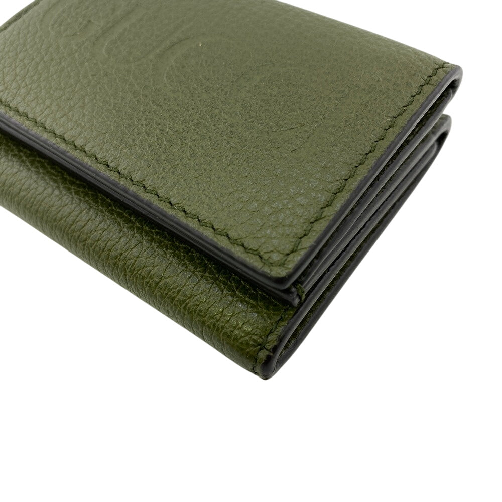 GUCCI Tri-fold wallet 736151 leather green