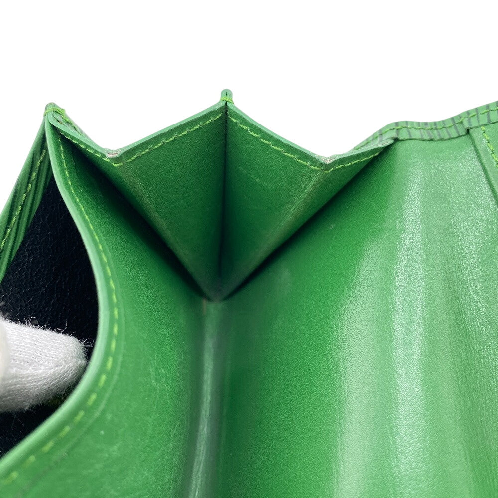 LOUIS VUITTON Coin case M63414 leather Borneo Green Epi Portomonet Simple