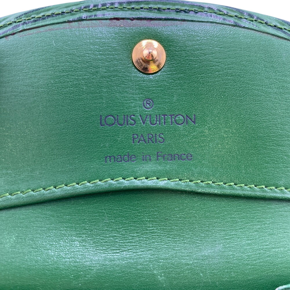 LOUIS VUITTON Coin case M63414 leather Borneo Green Epi Portomonet Simple