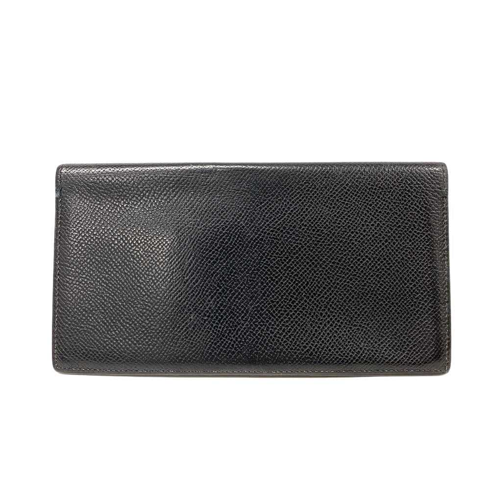 HERMES Bill Compartment leather black Ohsaka