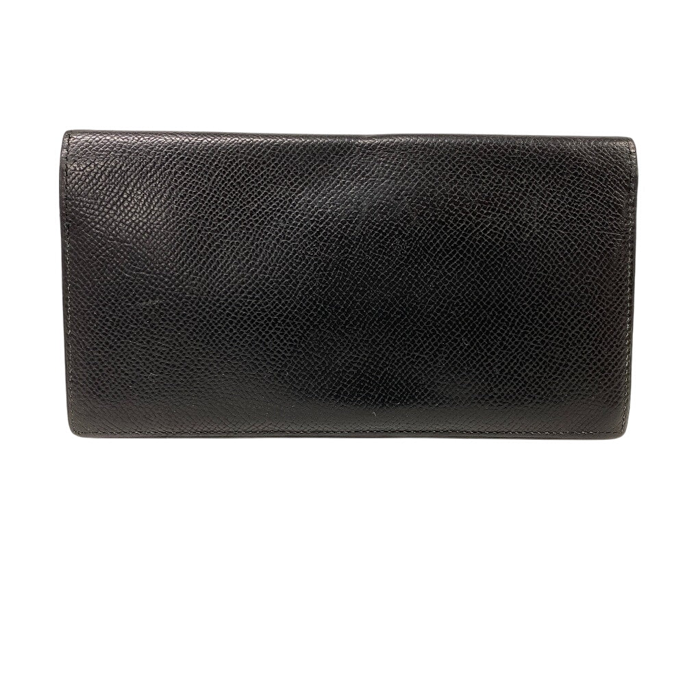 HERMES Bill Compartment leather black Ohsaka