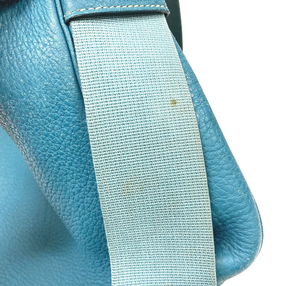 HERMES Shoulder Bag Taurillon Clemence blue Blue gene Sako
