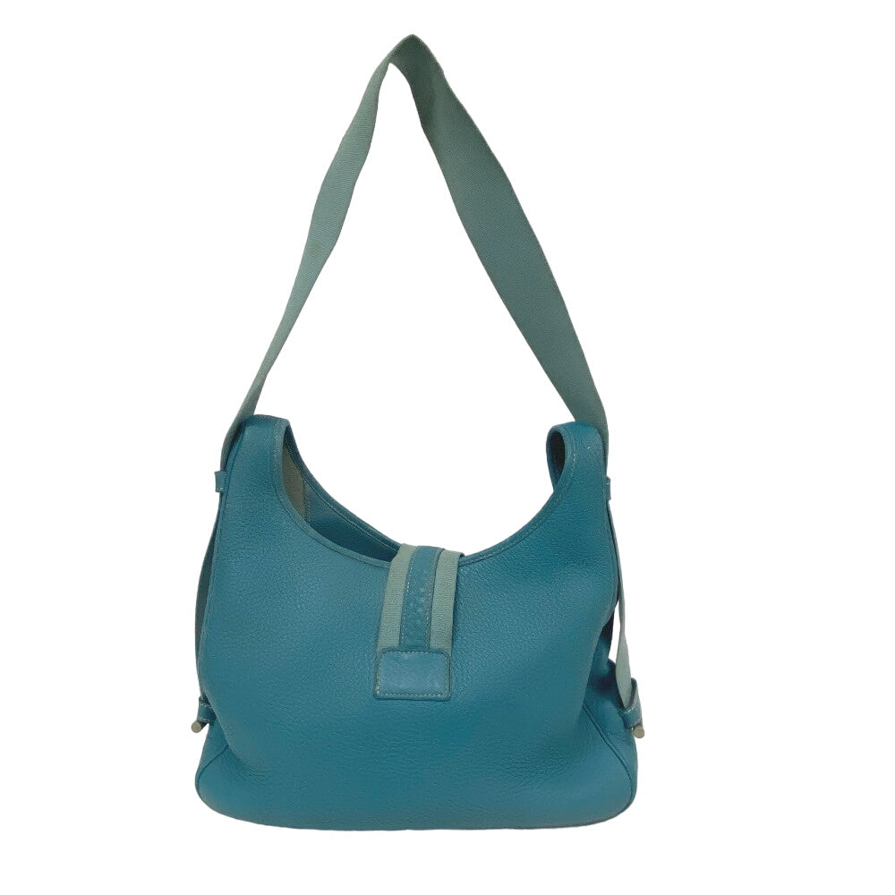 HERMES Shoulder Bag Taurillon Clemence blue Blue gene Sako
