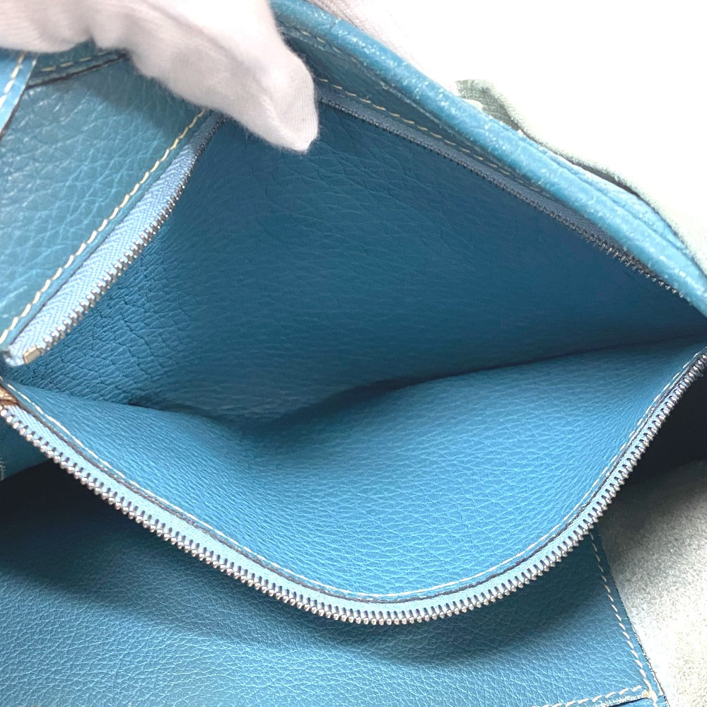 HERMES Shoulder Bag Taurillon Clemence blue Blue gene Sako