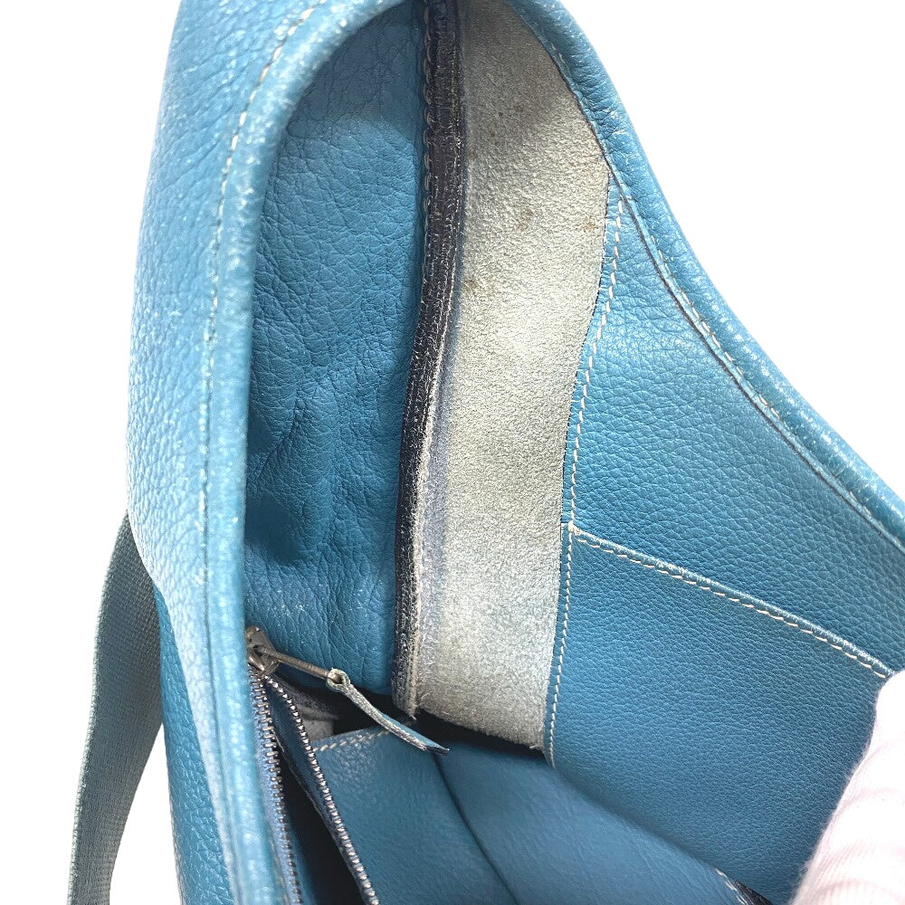 HERMES Shoulder Bag Taurillon Clemence blue Blue gene Sako