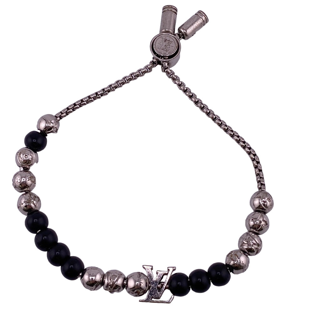 LOUIS VUITTON bracelet M00512 Gold Plated Silver Monogram Bracelet Beads