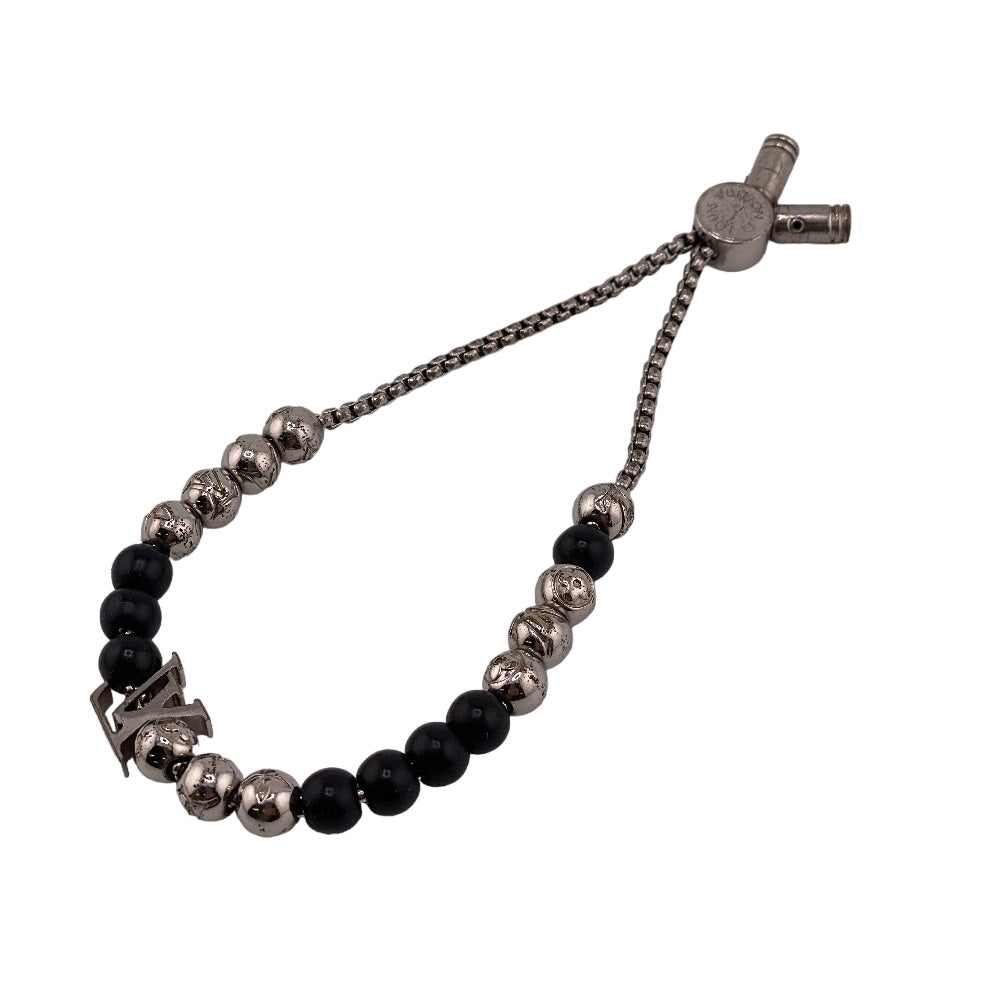 LOUIS VUITTON bracelet M00512 Gold Plated Silver Monogram Bracelet Beads