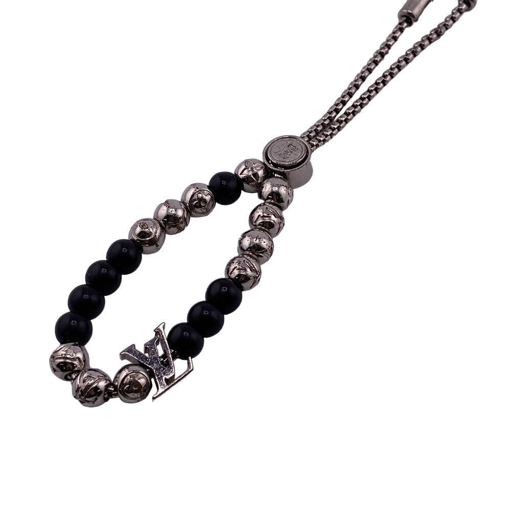 LOUIS VUITTON bracelet M00512 Gold Plated Silver Monogram Bracelet Beads