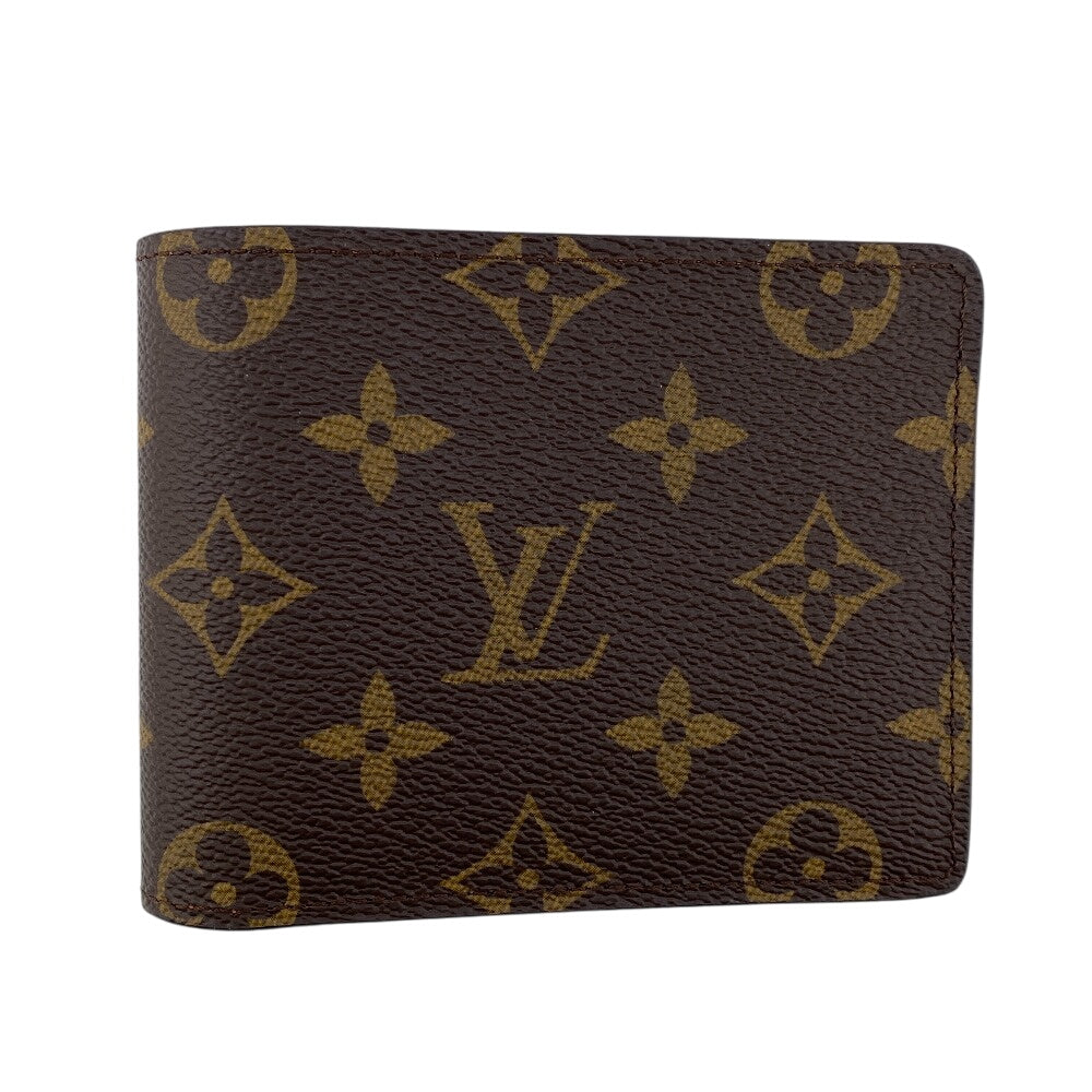 LOUIS VUITTON Bill Compartment M60895 leather Brown Monogram Portefeuille