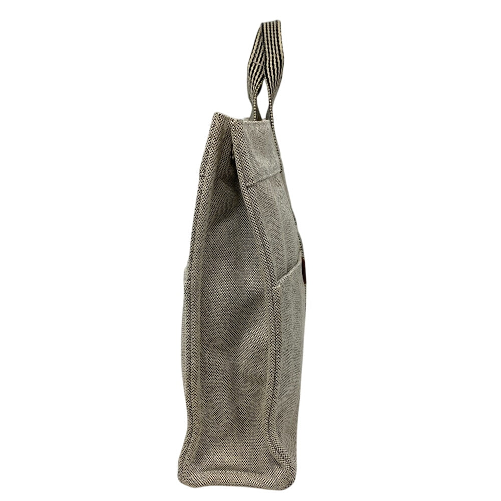HERMES Tote Bag canvas gray New Fool ToeMM