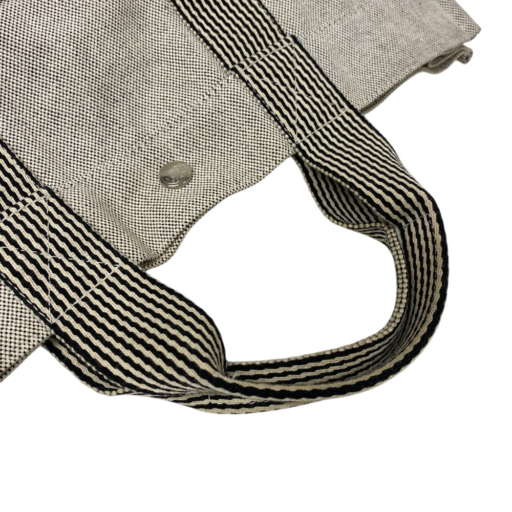 HERMES Tote Bag canvas gray New Fool ToeMM