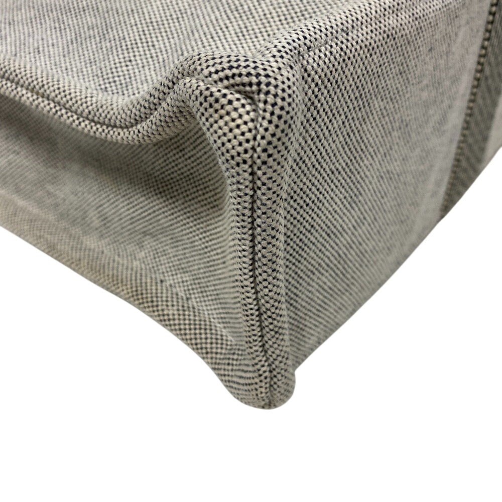 HERMES Tote Bag canvas gray New Fool ToeMM
