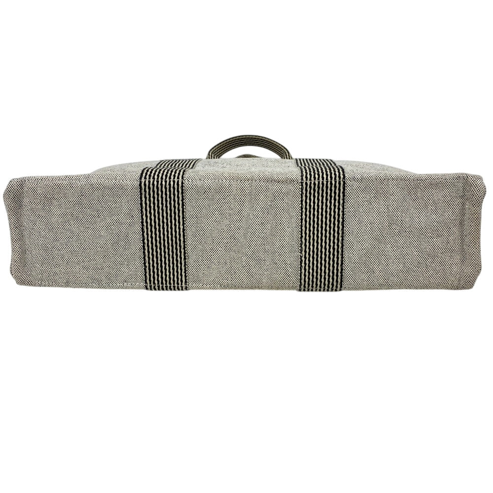 HERMES Tote Bag canvas gray New Fool ToeMM