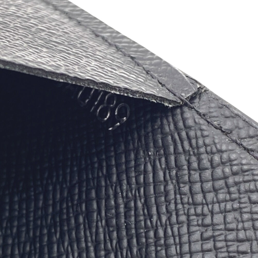 LOUIS VUITTON Card Case M30922 leather black Taiga Porto Envelope Carte de Visite
