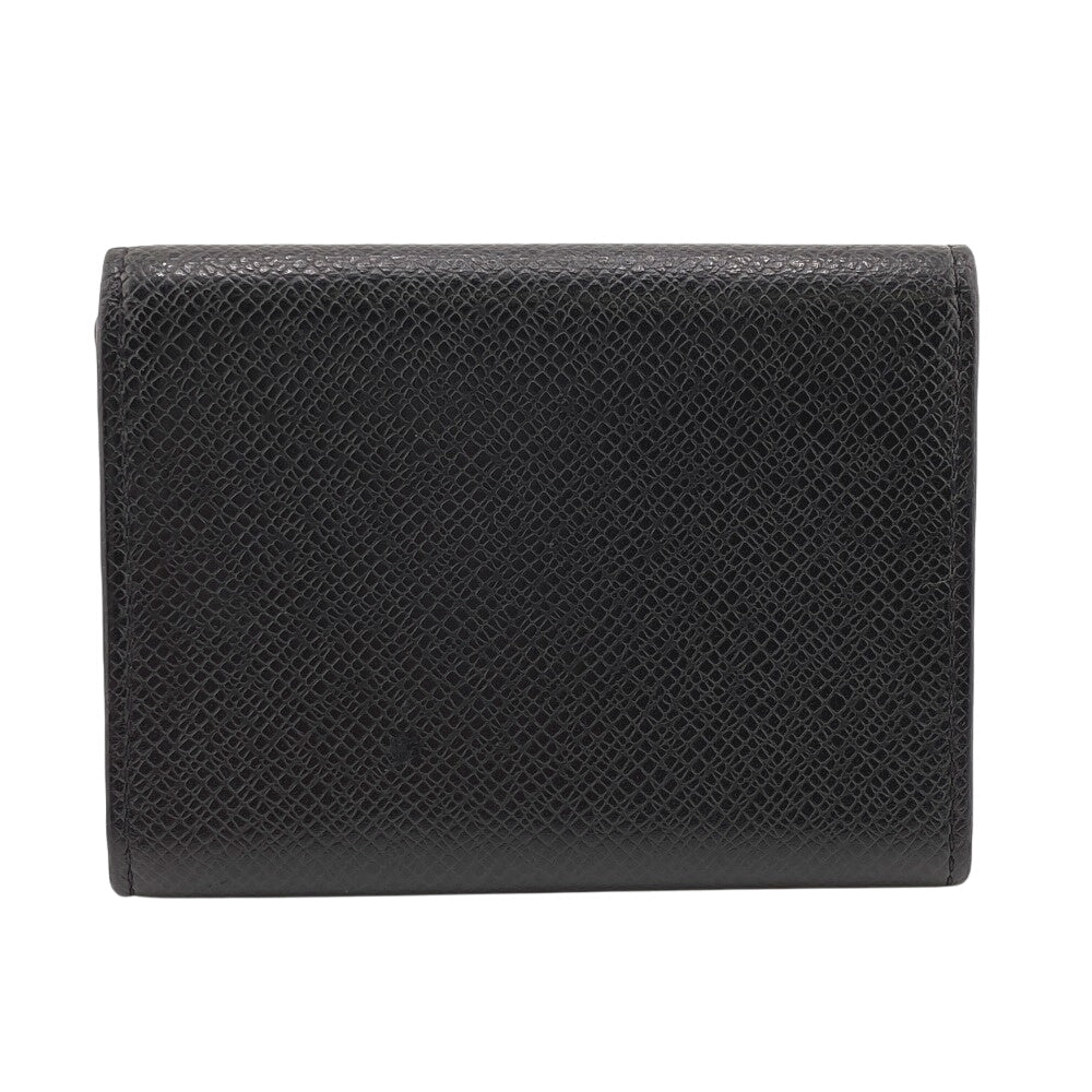 LOUIS VUITTON Card Case M30922 leather black Taiga Porto Envelope Carte de Visite