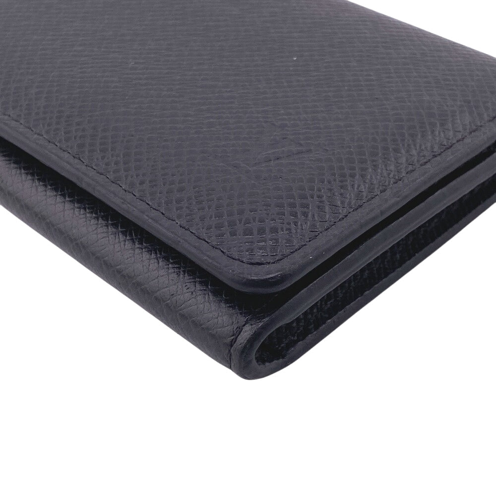 LOUIS VUITTON Card Case M30922 leather black Taiga Porto Envelope Carte de Visite