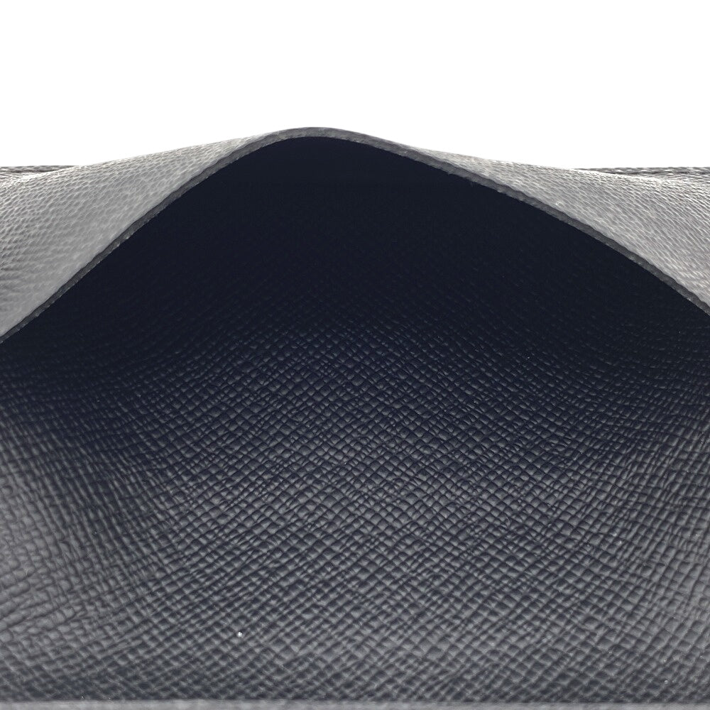 LOUIS VUITTON Card Case M30922 leather black Taiga Porto Envelope Carte de Visite