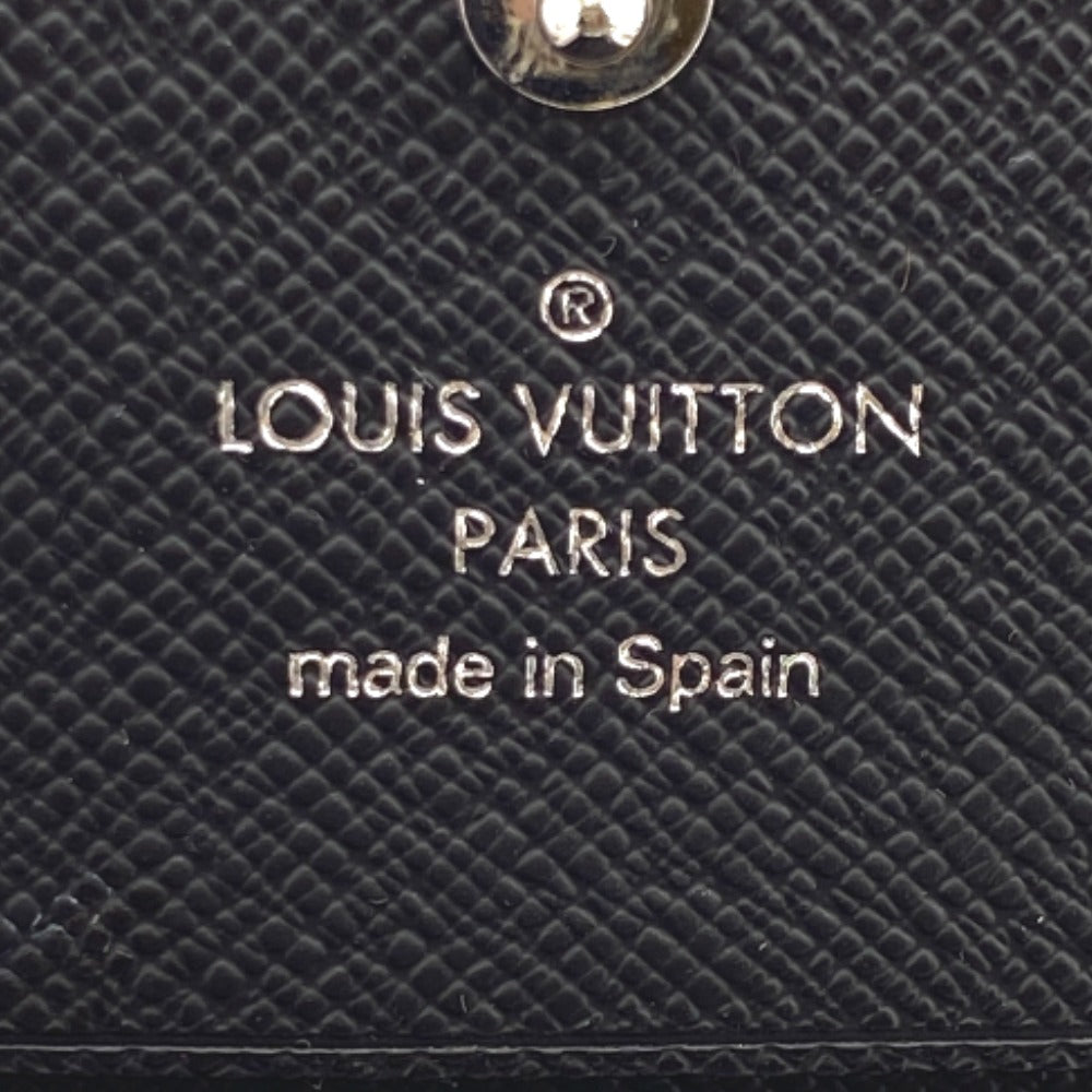 LOUIS VUITTON Card Case M30922 leather black Taiga Porto Envelope Carte de Visite