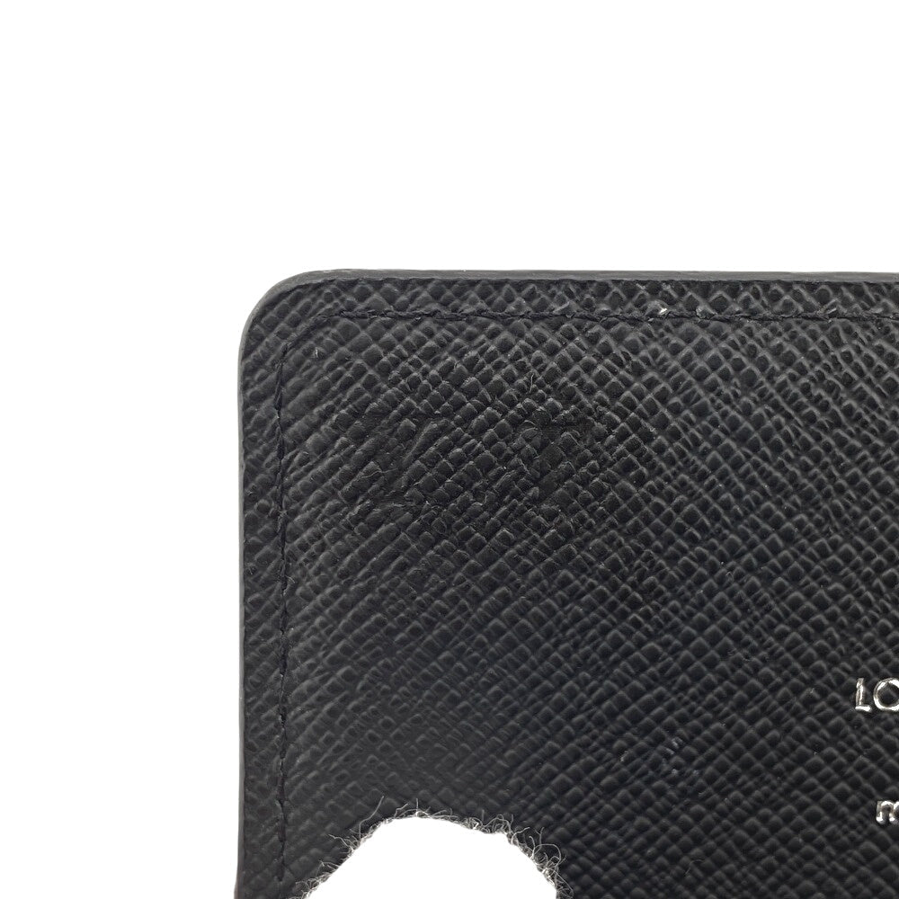 LOUIS VUITTON Card Case M30922 leather black Taiga Porto Envelope Carte de Visite