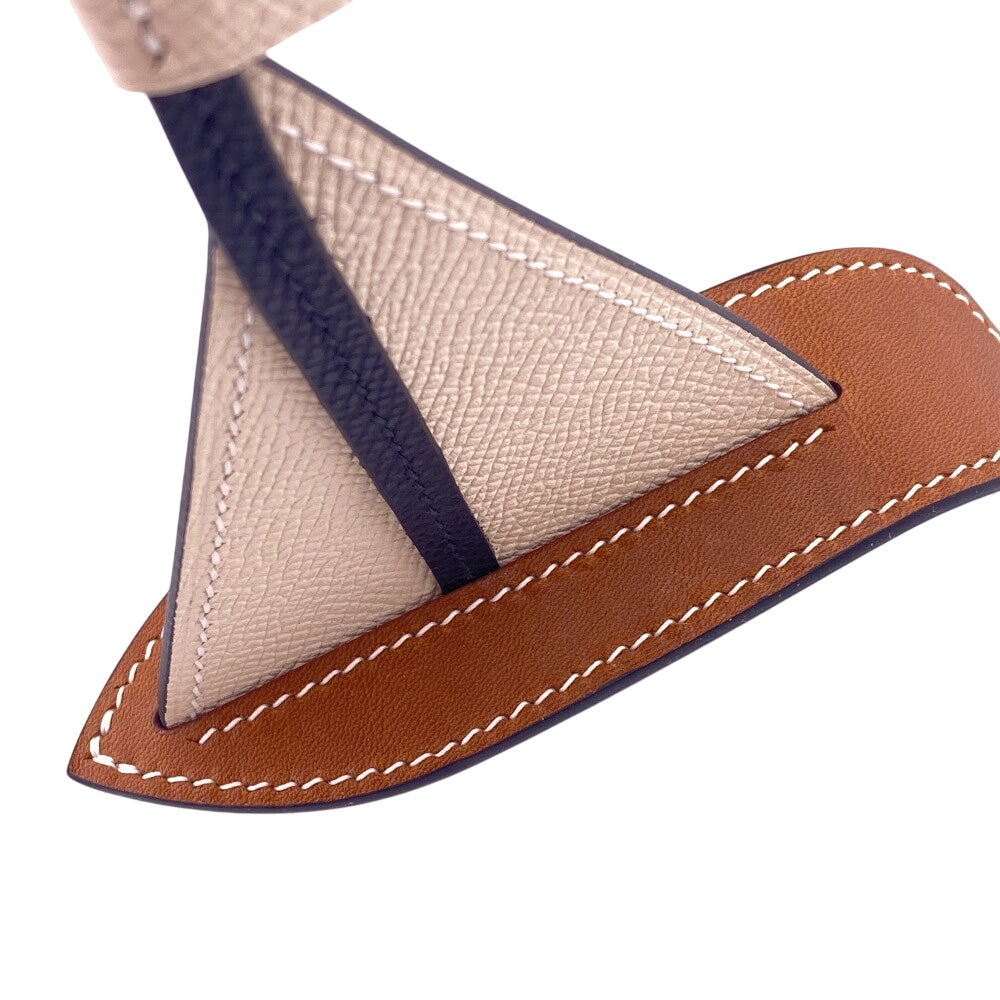HERMES charm Epsom beige Epsom