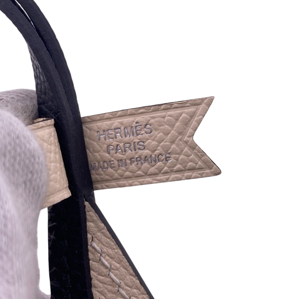 HERMES charm Epsom beige Epsom